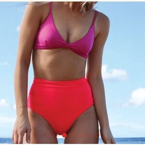 LEFT ON FRIDAY Hi Tide Bottom - rescue neon red - medium